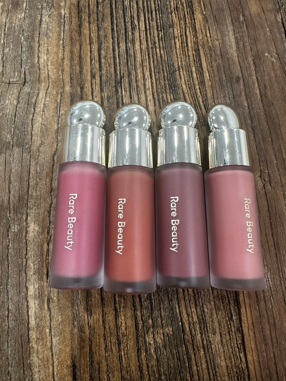 Rare Beauty Liquid Blush Quartet — Rose, Coral, Mauve & Dusty Pink